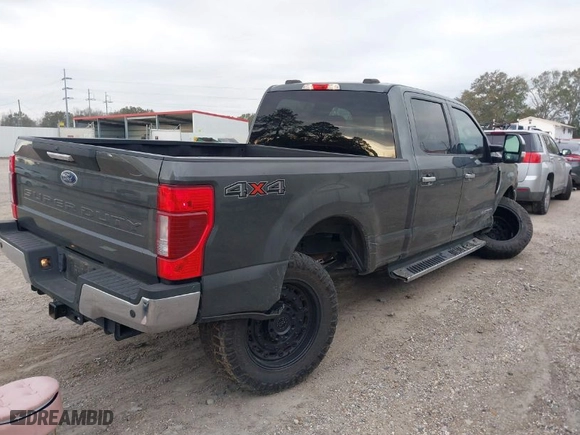 2020 Ford Super Duty F-250 SRW XL with VIN 1FT7W2BT0LED57167, listed as a IAAI auction lot 41233813 with 62,407 mi miles. Bid and sale history available at carsss.com. Image 4.