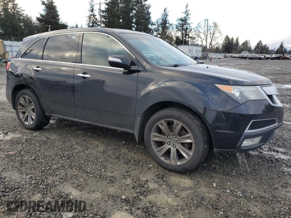 2013 Acura MDX Advance with VIN 2HNYD2H89DH503101, listed as a Copart auction lot 45229545 with 132,084 mi miles and Salvage Title. Bid and sale history available at DreamBid. Image 4.