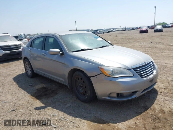 2013 Chrysler 200 LX with VIN 1C3CCBAG2DN767678, listed as a IAAI auction lot 41801847 with 155,863 mi miles. Bid and sale history available at carsss.com. Image 1.