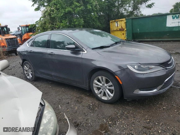 2015 Chrysler 200 Limited with VIN 1C3CCCAB1FN709929, listed as a Copart auction lot 55193384 with 90,739 mi miles and Clean Title. Bid and sale history available at carsss.com. Image 4.