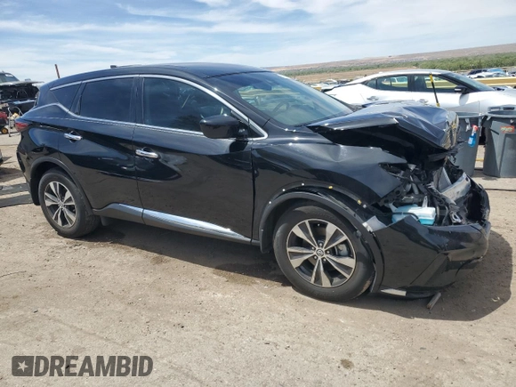 2021 Nissan Murano S with VIN 5N1AZ2AJ2MC133114, listed as a Copart auction lot 53856055 with 35,886 mi miles and Salvage title. Bid and sale history available at DreamBid. Image 4.