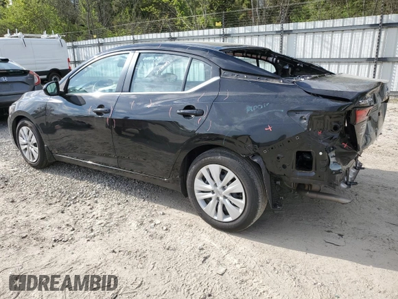 2022 Nissan Sentra S with VIN 3N1AB8BV2NY204871, listed as a Copart auction lot 53264705 with 25,446 mi miles and Salvage Title. Bid and sale history available at carsss.com. Image 2.