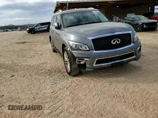 2016 Infiniti QX80 with VIN JN8AZ2NE4G9126706, listed as a Copart auction lot 48589555 with 151,940 mi miles and Salvage Title. Bid and sale history available at DreamBid. Image 12.