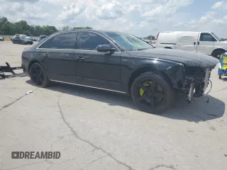 2013 Audi A8 6.3L with VIN WAUR4AFD1DN010893, listed as a Copart auction lot 62693655 with 115,085 mi miles and Salvage title. Bid and sale history available at DreamBid. Image 4.