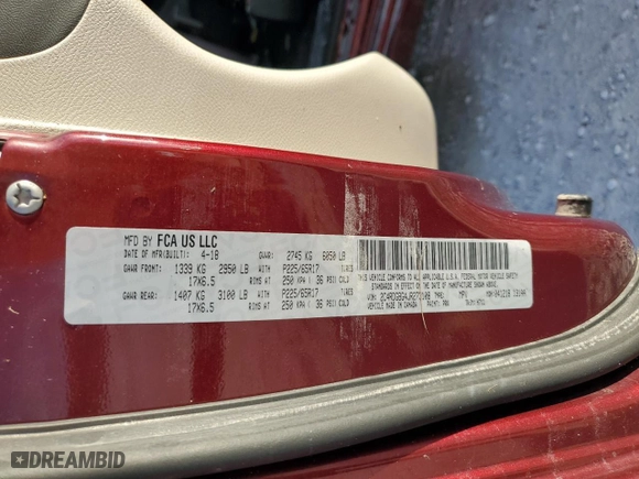 2018 Dodge Grand Caravan SE with VIN 2C4RDGBG4JR273108, listed as a Copart auction lot 42547805 with 0 mi miles and Non Repairable. Bid and sale history available at carsss.com. Image 14.