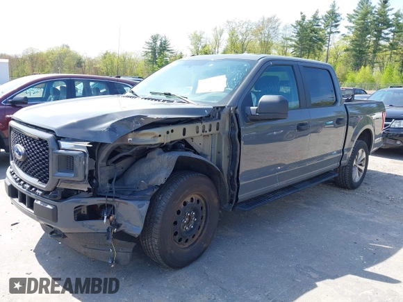 2018 Ford F-150 XL with VIN 1FTEW1EP6JFE00496, listed as a IAAI auction lot 42247235 with 76,858 mi miles and . Bid and sale history available at DreamBid. Image 2.