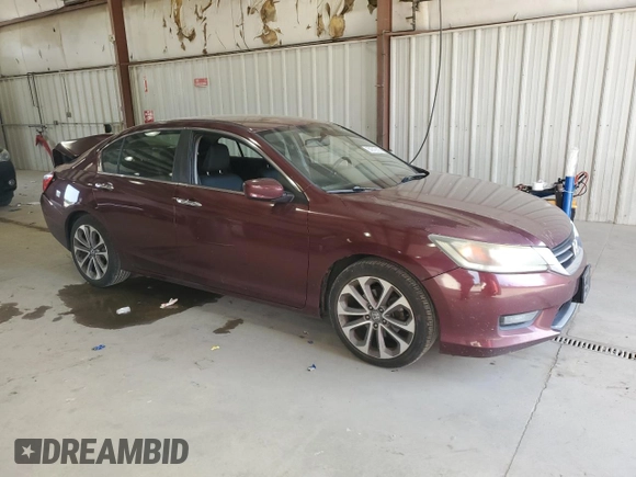 2014 Honda Accord Sport with VIN 1HGCR2F57EA081647, listed as a Copart auction lot 54740305 with 191,027 mi miles and Clean Title. Bid and sale history available at DreamBid. Image 4.