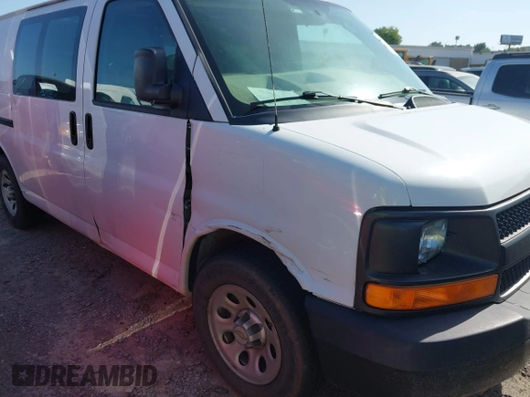 2014 Chevrolet Express Cargo with VIN 1GCSGAFX2E1156590, listed as a IAAI auction lot 42740427 with 351,114 mi miles and . Bid and sale history available at DreamBid. Image 6.