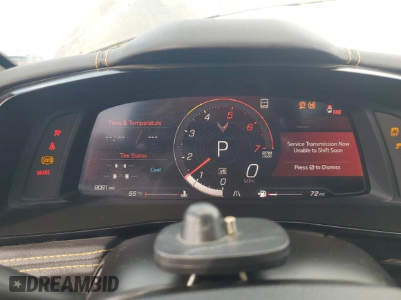 2021 Chevrolet Corvette 2LT with VIN 1G1YB2D40M5110151, listed as a Copart auction lot 50447265 with 9,081 mi miles and Salvage title. Bid and sale history available at DreamBid. Image 9.