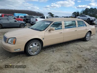 2004 Cadillac DeVille Limousine z VIN 1GEEH90Y34U550632, wystawiony jako Copart lot #47804485 z przebiegiem 54 382 mil mil oraz Czysty tytuł • Clean title. Historia ofert i sprzedaży dostępna na DreamBid. Obrazek 1.