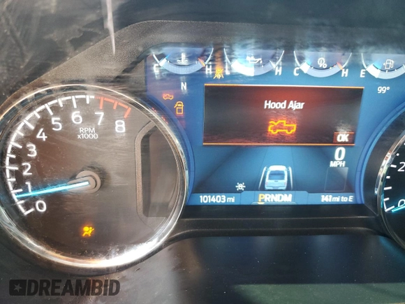 2022 Ford F-150 XL with VIN 1FTFW1E54NFA60192, listed as a Copart auction lot 56924485 with 101,403 mi miles and Salvage title. Bid and sale history available at DreamBid. Image 9.
