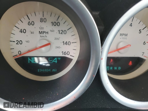 2006 Dodge Charger R/T with VIN 2B3KA53H56H134416, listed as a Copart auction lot 47165505 with 194,484 mi miles and Clean Title. Bid and sale history available at carsss.com. Image 9.