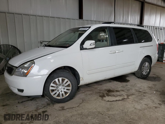 2011 Kia Sedona LX with VIN KNDMG4C70B6409693, listed as a Copart auction lot 54836905 with 144,161 mi miles and Clean Title. Bid and sale history available at carsss.com. Image 1.