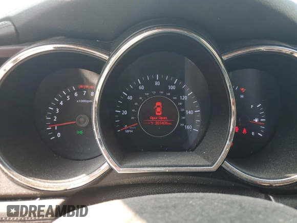 2013 Kia Optima EX z VIN 5XXGN4A77DG138576, wystawiony jako Copart lot #57203965 z przebiegiem 201 406 mil mil oraz Szkoda całkowita • Salvage title. Historia ofert i sprzedaży dostępna na DreamBid. Obrazek 9.