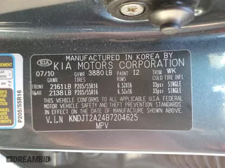 2011 Kia Soul + with VIN KNDJT2A24B7204625, listed as a Copart auction lot 50310015 with 143,036 mi miles and Salvage Title. Bid and sale history available at carsss.com. Image 12.