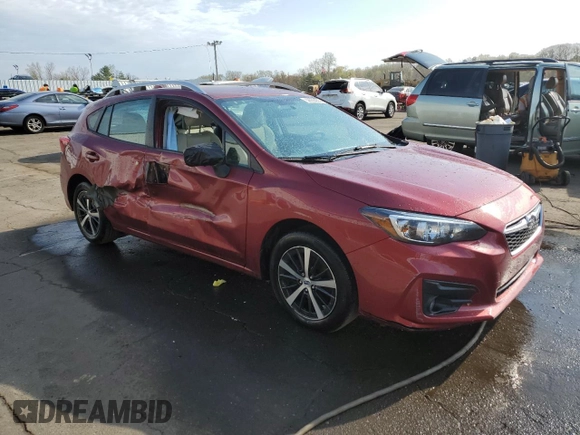 2019 Subaru Impreza Premium with VIN 4S3GTAD66K3754466, listed as a Copart auction lot 53935655 with 38,343 mi miles and Salvage Title. Bid and sale history available at carsss.com. Image 4.