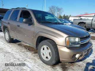 2002 Chevrolet TrailBlazer LS with VIN 1GNDT13S422356784, listed as a IAAI auction lot 41329655 with 122,525 mi miles and . Bid and sale history available at DreamBid. Image 1.