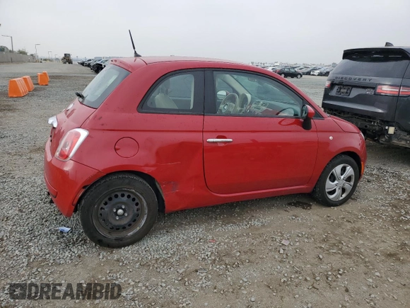 2012 FIAT 500 Pop with VIN 3C3CFFAR4CT358368, listed as a Copart auction lot 62891275 with 59,362 mi miles and Salvage title. Bid and sale history available at DreamBid. Image 3.