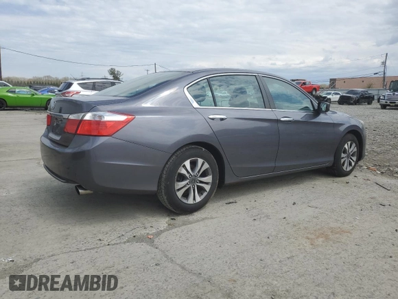 2014 Honda Accord Sedan LX with VIN 1HGCR2F30EA097848, listed as a Copart auction lot 53068055 with 170,012 mi miles and Salvage Title. Bid and sale history available at carsss.com. Image 3.