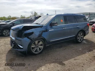 2018 Lincoln Navigator Reserve z VIN 5LMJJ2LT9JEL06355, wystawiony jako Copart lot #56199415 z przebiegiem 94 285 mil mil oraz Szkoda całkowita • Salvage title. Historia ofert i sprzedaży dostępna na DreamBid. Obrazek 1.
