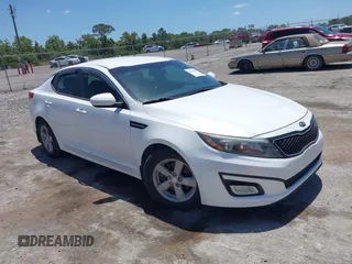 2015 Kia Optima LX z VIN KNAGM4A79F5530434, wystawiony jako IAAI lot #42145100 z przebiegiem 171 477 mil mil oraz . Historia ofert i sprzedaży dostępna na DreamBid. Obrazek 1.