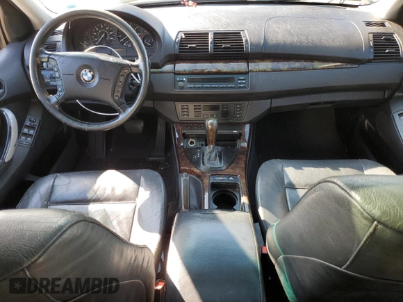 2001 BMW X5 3.0i with VIN WBAFA53511LP21887, listed as a Copart auction lot 47018245 with 0 mi miles and Salvage Title. Bid and sale history available at carsss.com. Image 8.