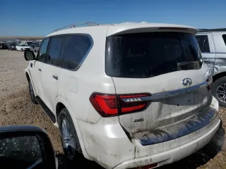 2024 Infiniti QX80 LUXE with VIN JN8AZ2AE1R9329139, listed as a Copart auction lot 47217695 with 29,498 mi miles and Clean Title. Bid and sale history available at carsss.com. Image 2.