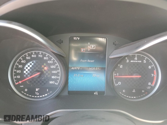 2020 Mercedes-Benz GLC with VIN W1N0G6EB3LF814730, listed as a Copart auction lot 72525244 with 46,978 mi miles and Salvage Title. Bid and sale history available at carsss.com. Image 9.
