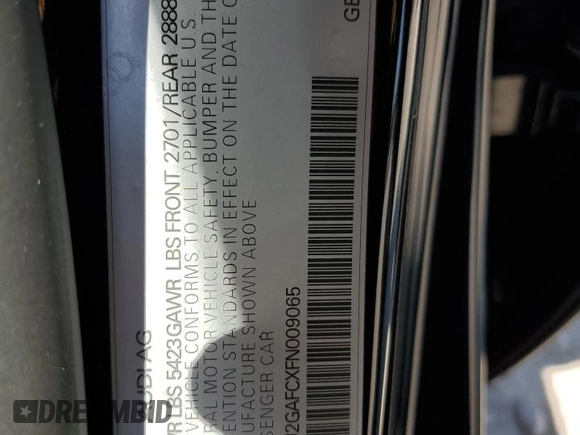 2015 Audi A7 3.0 Prestige with VIN WAU2GAFCXFN009065, listed as a Copart auction lot 72945554 with 127,690 mi miles and Salvage Title. Bid and sale history available at carsss.com. Image 12.