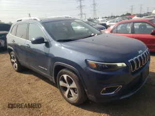 2020 Jeep Cherokee Limited with VIN 1C4PJLDX4LD596814, listed as a Copart auction lot 64524984 with 55,593 mi miles and Salvage title. Bid and sale history available at DreamBid. Image 4.