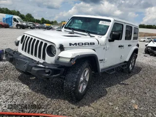 2019 Jeep Wrangler Unlimited Sahara with VIN 1C4HJXEG7KW561052, listed as a Copart auction lot 58435725 with 72,777 mi miles and Salvage title. Bid and sale history available at DreamBid. Image 1.