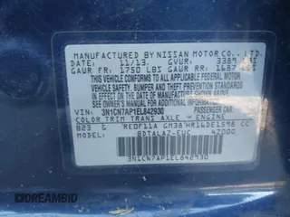 2014 Nissan Versa SV with VIN 3N1CN7AP1EL842930, listed as a IAAI auction lot 40588207 with 200,417 mi miles. Bid and sale history available at carsss.com. Image 9.