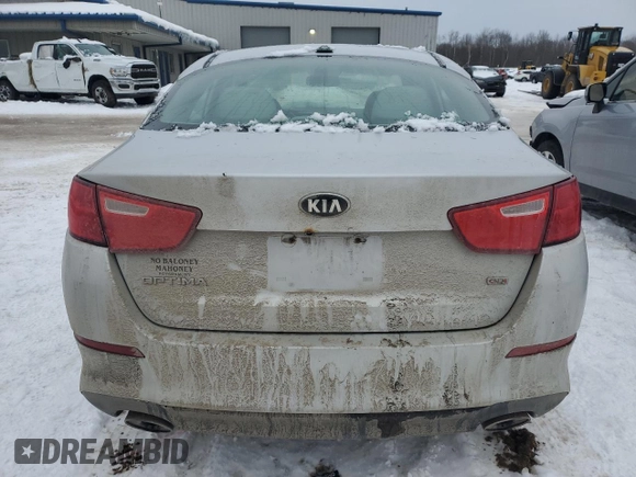 2014 Kia Optima LX with VIN 5XXGM4A73EG335796, listed as a Copart auction lot 89120645 with 199,249 mi miles and Salvage Title. Bid and sale history available at carsss.com. Image 6.