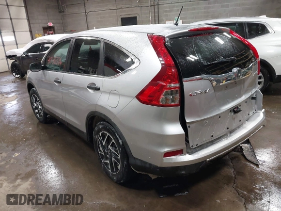 2016 Honda CR-V SE with VIN 2HKRM4H43GH696134, listed as a IAAI auction lot 41338376 with Not Provided miles and . Bid and sale history available at carsss.com. Image 3.
