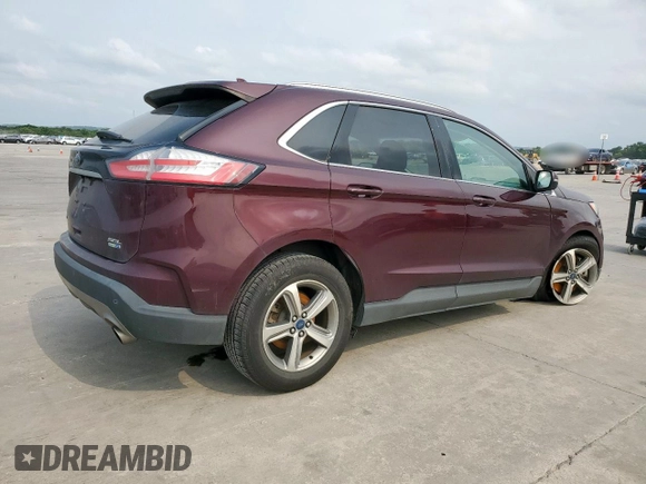 2019 Ford Edge SEL with VIN 2FMPK4J90KBB68182, listed as a Copart auction lot 57158435 with 71,598 mi miles and Salvage title. Bid and sale history available at DreamBid. Image 3.