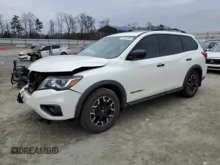 2019 Nissan Pathfinder SL with VIN 5N1DR2MNXKC614592, listed as a Copart auction lot 43337845 with 84,106 mi miles and Salvage Title. Bid and sale history available at carsss.com. Image 1.
