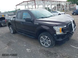 2018 Ford F-150 XL with VIN 1FTEX1EP5JKE64517, listed as a IAAI auction lot 37930468 with 64,204 mi miles. Bid and sale history available at carsss.com. Image 1.