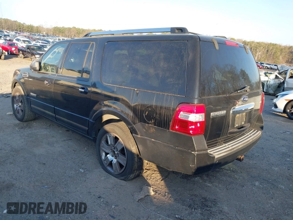 2008 Ford Expedition EL Limited with VIN 1FMFK19558LA35325, listed as a IAAI auction lot 41148196 with 318,224 mi miles. Bid and sale history available at carsss.com. Image 3.