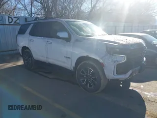 2024 Chevrolet Tahoe Z71 with VIN 1GNSKPKD9RR120410, listed as a IAAI auction lot 41642330 with 26,079 mi miles and . Bid and sale history available at DreamBid. Image 1.