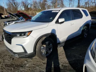 2024 Honda Pilot EX-L 8 Passenger with VIN 5FNYG1H49RB032102, listed as a Copart auction lot 80726044 with 6,445 mi miles and Salvage Title. Bid and sale history available at carsss.com. Image 1.