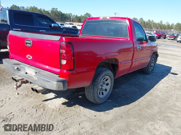 2004 Chevrolet Silverado 1500 Work Truck with VIN 1GCEC14X34Z152656, listed as a IAAI auction lot 41308111 with 1 mi miles. Bid and sale history available at carsss.com. Image 4.