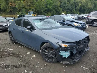 2023 Mazda 3 S Carbon Edition with VIN JM1BPBLM3P1618402, listed as a Copart auction lot 73179284 with 7,318 mi miles and Salvage title. Bid and sale history available at DreamBid. Image 4.
