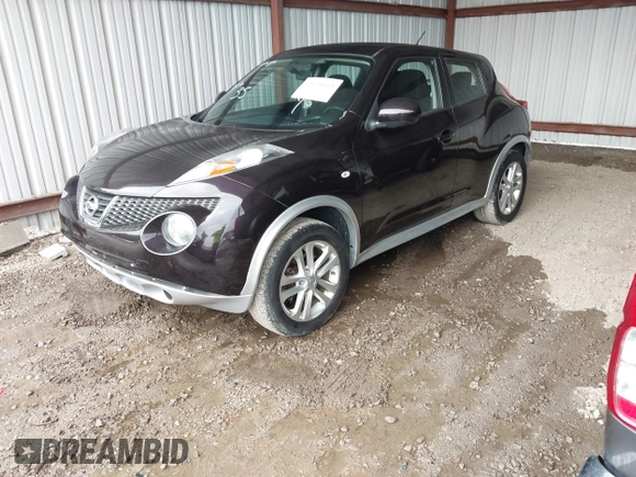 2014 Nissan Juke S with VIN JN8AF5MV3ET363389, listed as a IAAI auction lot 42125413 with 65,525 mi miles. Bid and sale history available at carsss.com. Image 2.