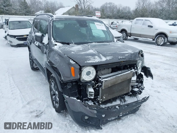 2018 Jeep Renegade Latitude with VIN ZACCJBBB2JPH11120, listed as a IAAI auction lot 41564737 with 80,905 mi miles and . Bid and sale history available at DreamBid. Image 1.
