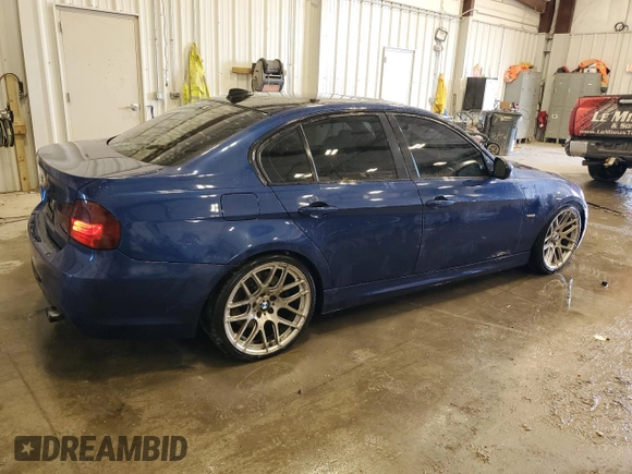 2011 BMW 3 Series 335i with VIN WBAPM5C56BE578579, listed as a Copart auction lot 85458574 with 155,820 mi miles and Salvage Title. Bid and sale history available at carsss.com. Image 3.