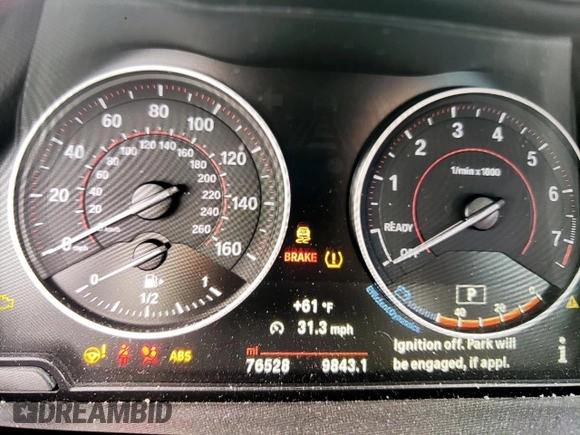 2017 BMW 2 Series 230i with VIN WBA2F9C52HV664251, listed as a Copart auction lot 78553163 with 76,528 mi miles. Bid and sale history available at carsss.com. Image 9.