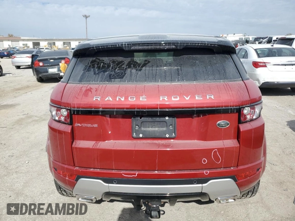 2014 Land Rover Range Rover Evoque Dynamic with VIN SALVT2BGXEH858239, listed as a Copart auction lot 76746514 with Not provided miles and Salvage title. Bid and sale history available at DreamBid. Image 6.