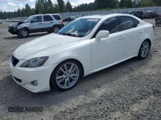 2006 Lexus IS 350 with VIN JTHBE262X62002591, listed as a Copart auction lot 63100495 with 111,068 mi miles and Salvage title. Bid and sale history available at DreamBid. Image 1.