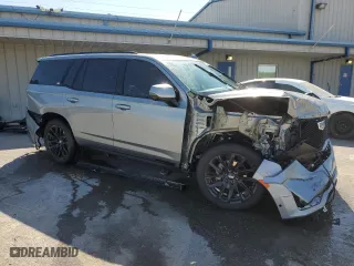 2023 Cadillac Escalade 4WD Sport Platinum with VIN 1GYS4GKL3PR534493, listed as a Copart auction lot 53098555 with 16,557 mi miles and Salvage Title. Bid and sale history available at carsss.com. Image 4.