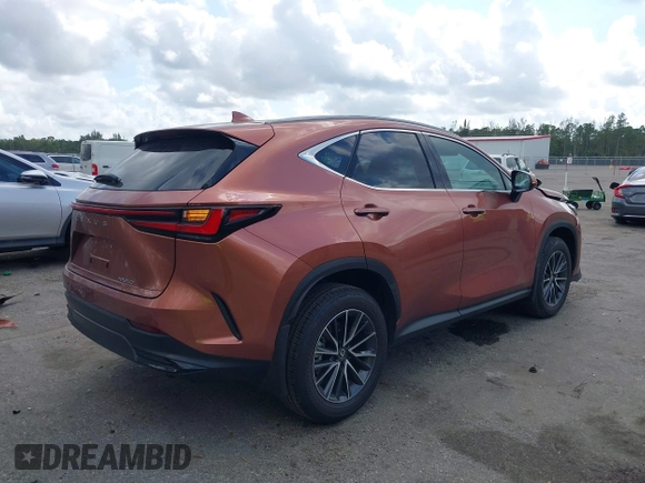 2025 Lexus NX 250 z VIN 2T2ADCAZ5SC019123, wystawiony jako IAAI lot #41485688 z przebiegiem 4 189 mil mil oraz . Historia ofert i sprzedaży dostępna na DreamBid. Obrazek 4.